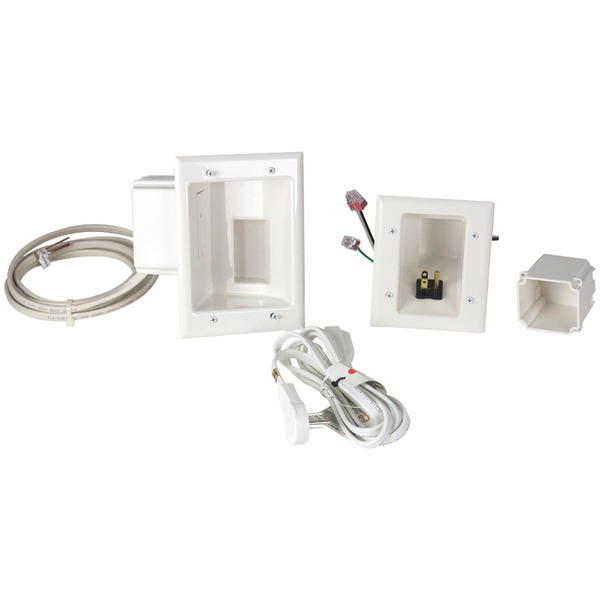 DATACOMM ELECTRONICS 50-6623-WH-KIT FLT PNL CBL ORG DUP PWR